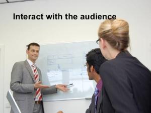 interact with audience